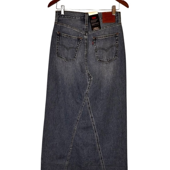Levi's Women's Iconic Long Skirt- Denim Maxi Length Skirt- Size 25 - Picture 7 of 13